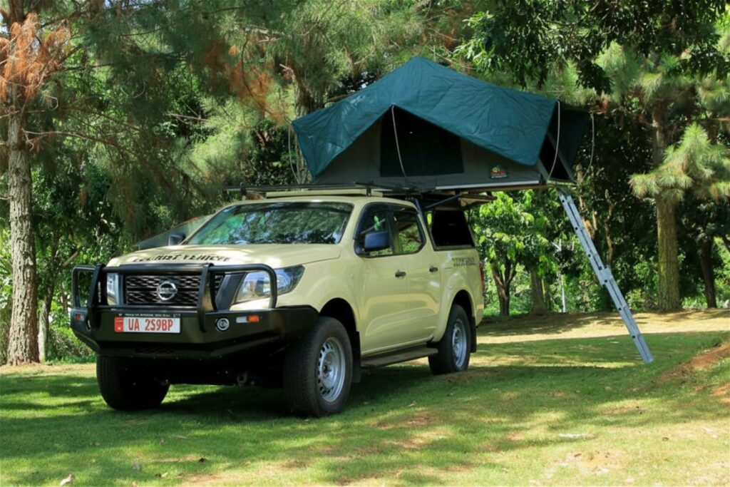 4x4 cheap cars for hire uganda with camp rooftop tents
