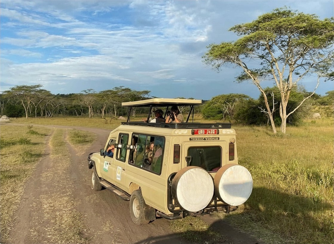 cheap land cruiser extended for hire in uganda with a driver